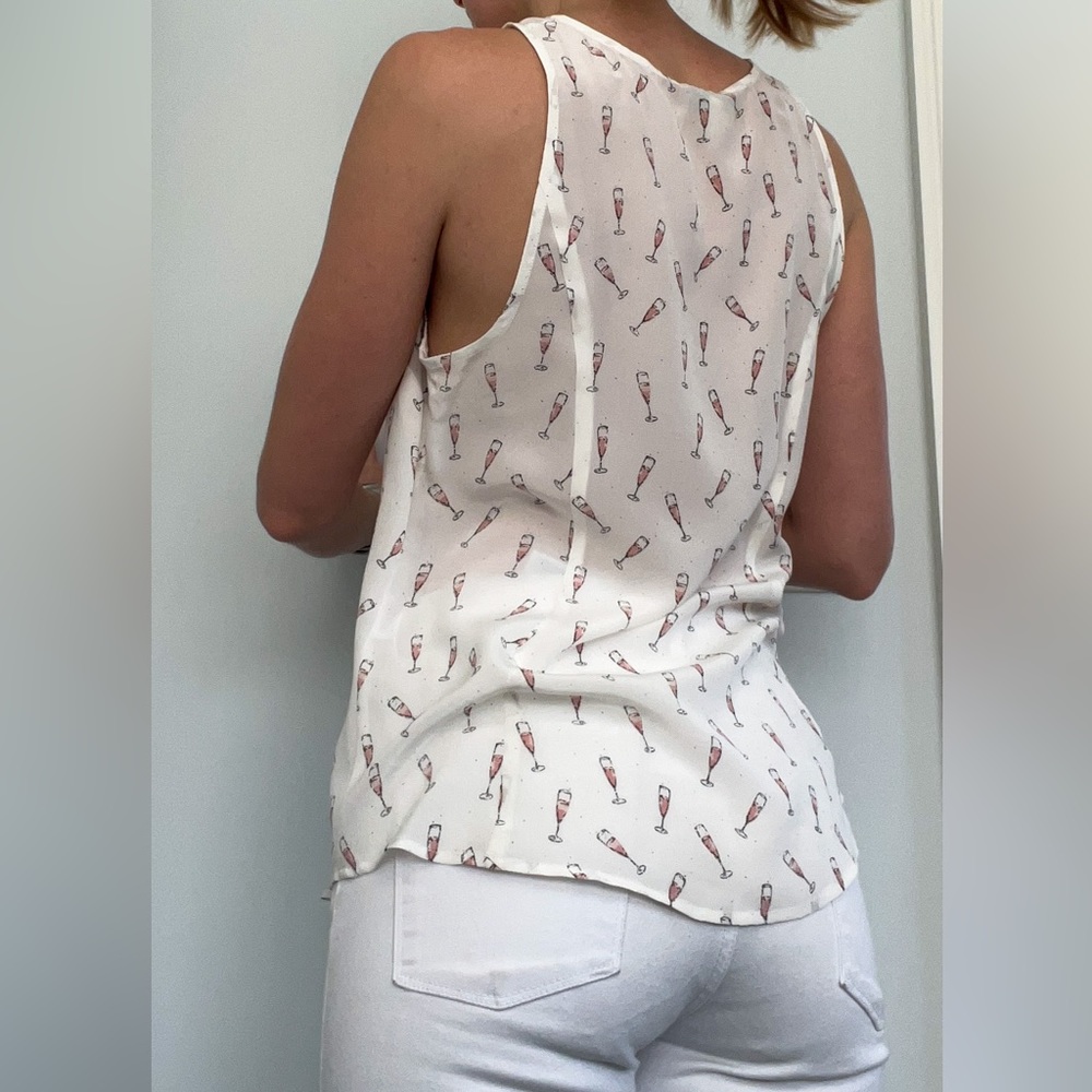 Silk White Tank Top